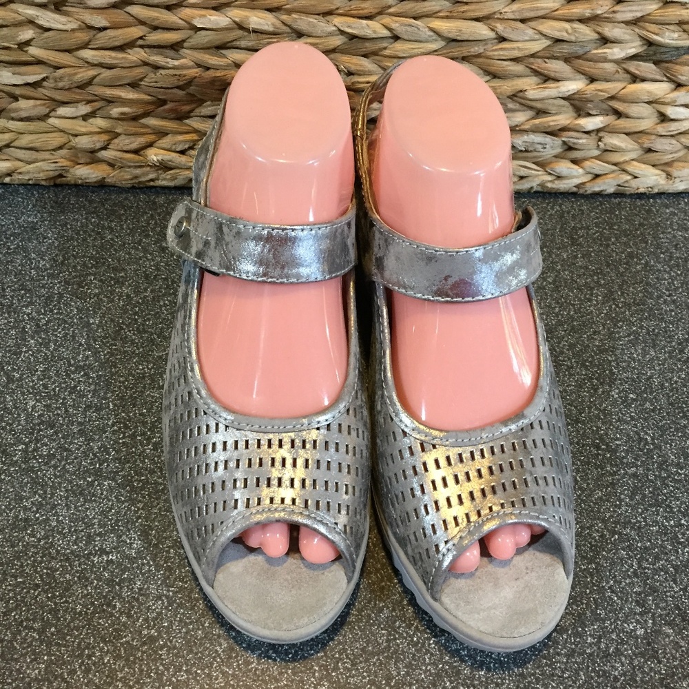 Wolky Silver Sandals